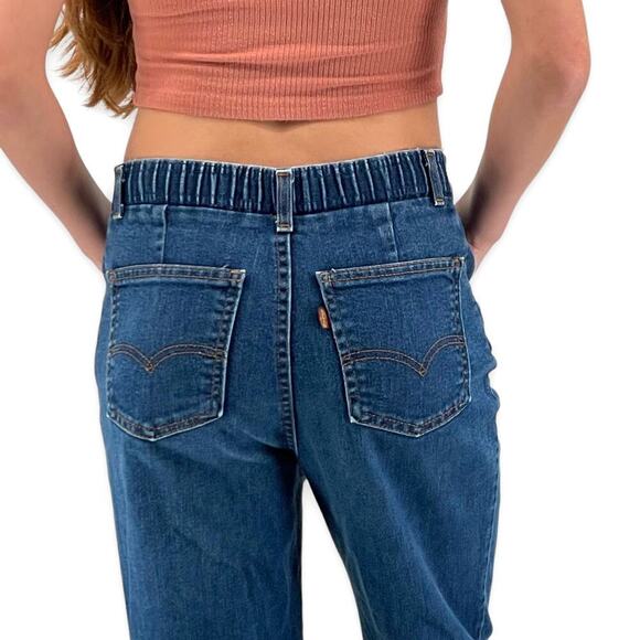 Vintage 70s Levi's Orange Tab Jeans Straight Leg Paper Tag Missus 12 Modern 2/4 - Picture 7 of 14